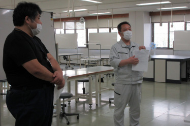 巡視についての説明の様子 巡視についての説明の様子
