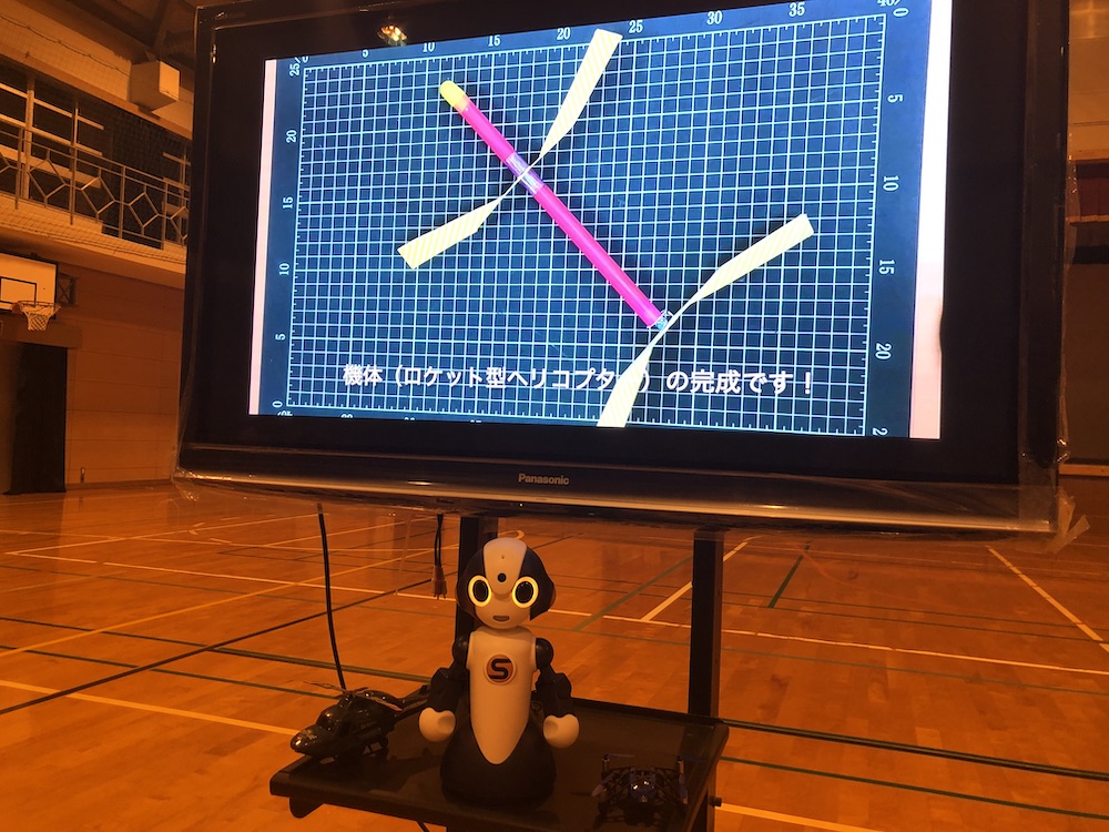 工作手順説明の様子 工作手順説明の様子