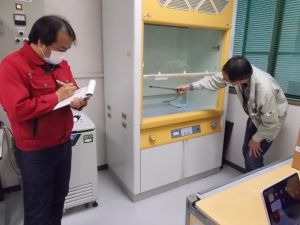 点検の様子 点検の様子